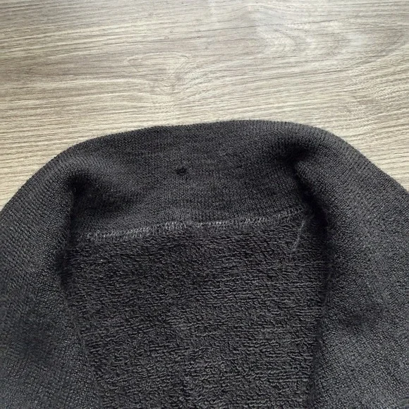 Woolpower Ullfrotte Sweater Mens Large Black 1/4 Zip 400 Wool Mid Layer Sweden - Picture 3 of 9